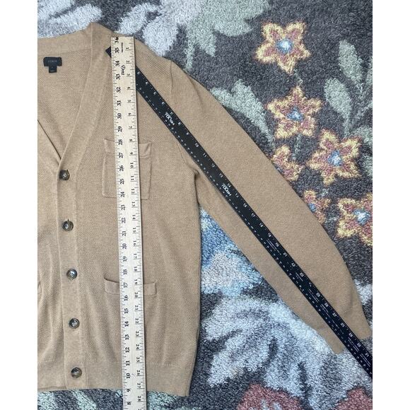 J Crew Sweater Mens Size Large Cotton Cashmere Preppy Office Academia Cardigan - Picture 9 of 12